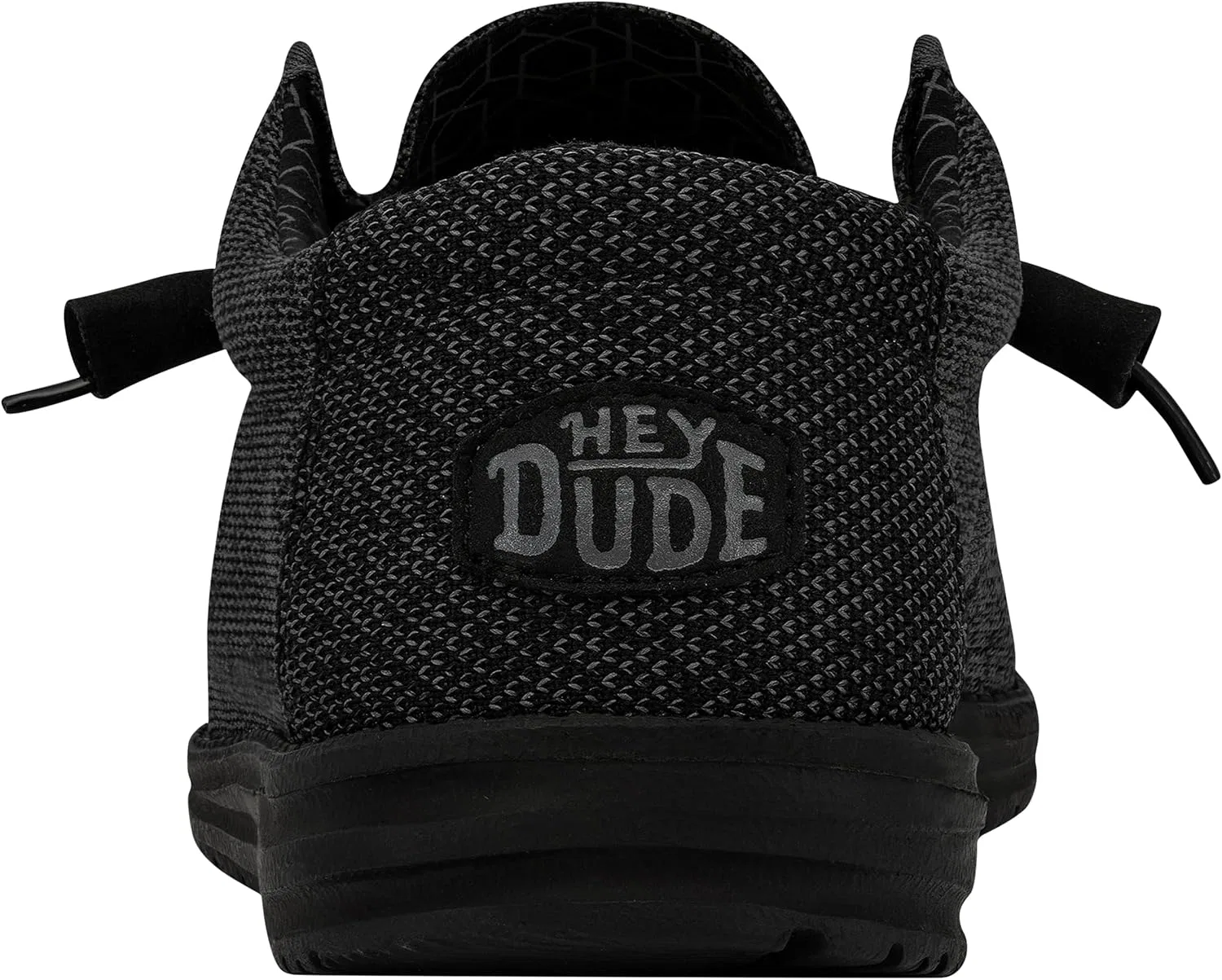 Мужские туфли HEYDUDE Wally SoxMoc с раздельными пальцами, Micro Total Black — фото 4
