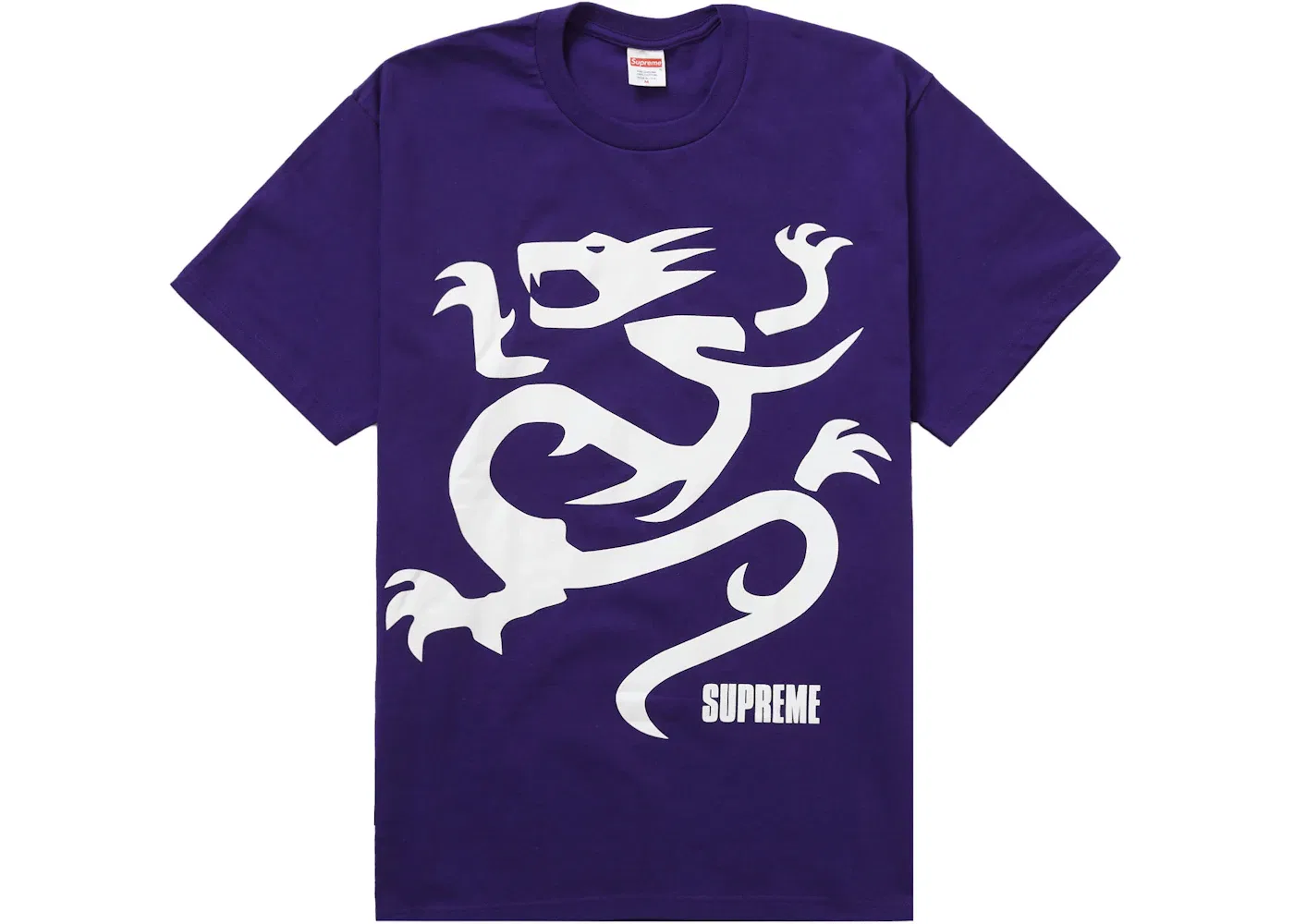 Мужская футболка с принтом Supreme Mobb Deep Dragon Tee, Purple