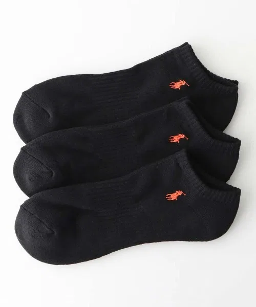 Мужские носки с принтом, комплект из 3 пар POLO RALPH LAUREN, Black