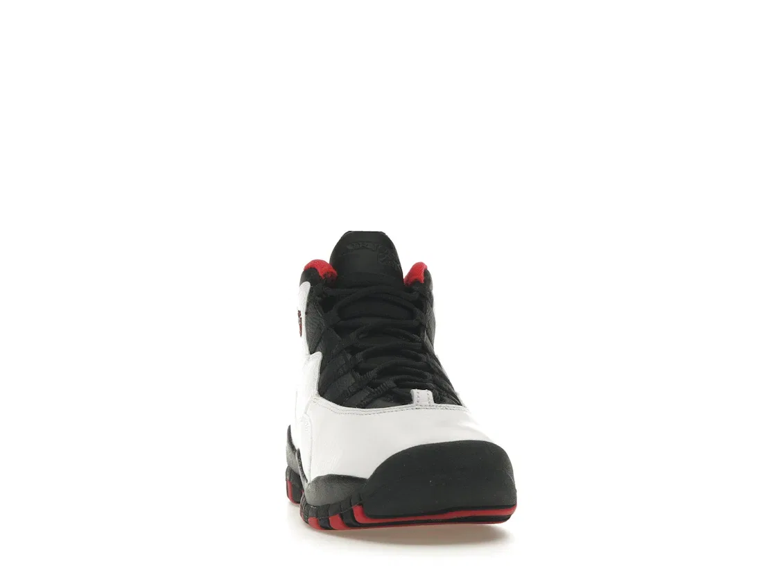 Детские кроссовки высокие с дизайном Double Nickel Jordan 10 Retro, White/Black-True Red — фото 2