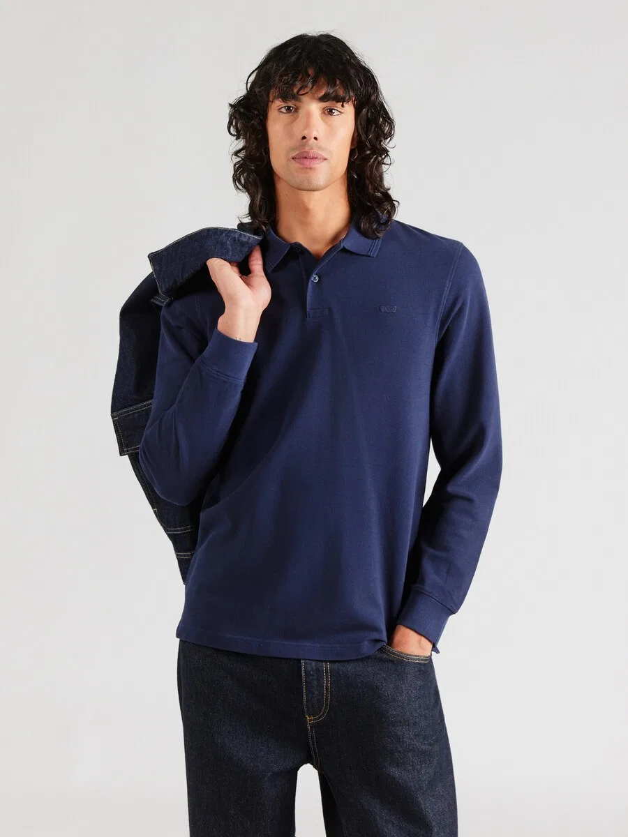 Футболка LEVI'S темно-синего цвета — фото 2