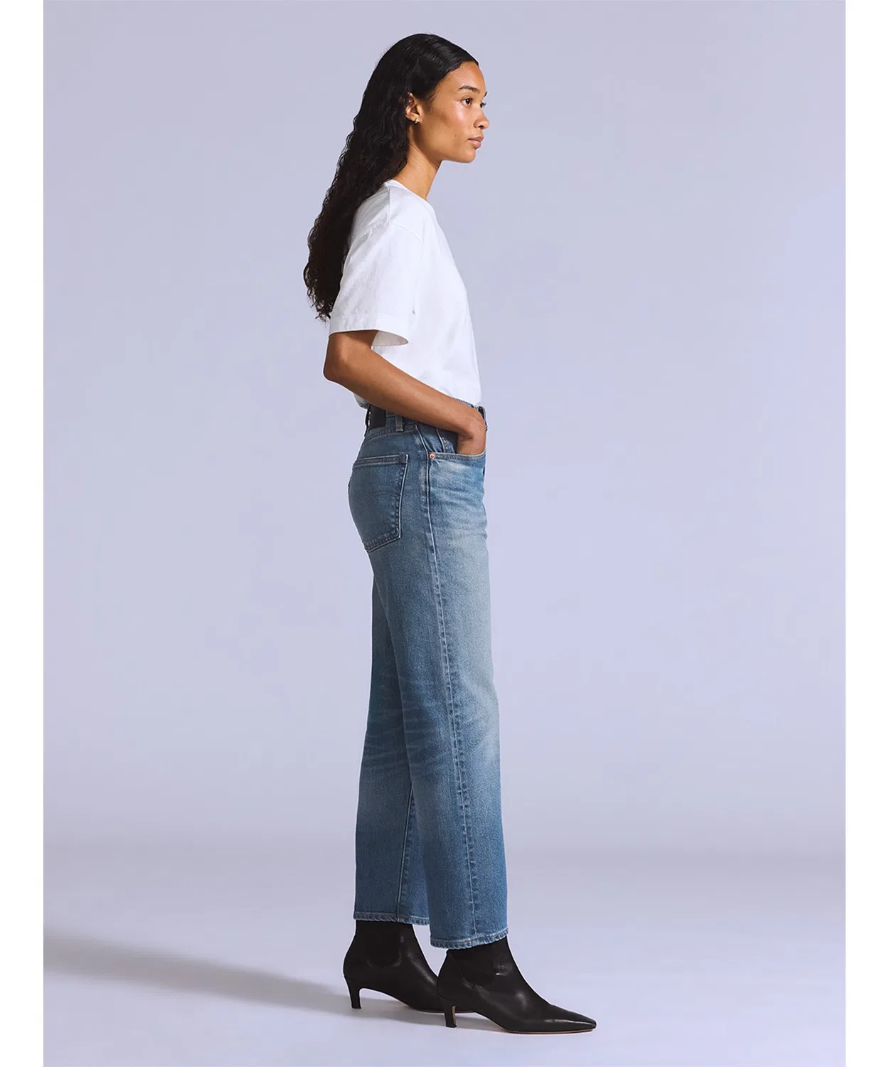 Женские джинсы прямого кроя Column Medium Indigo Made in Japan Levi's, Indigo Blue — фото 3