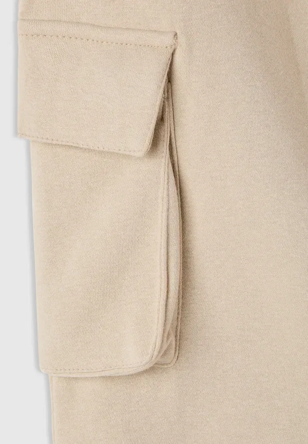 Брюки хлопковые Tracksuit bottoms Terranova, Bianco Perla, белый — фото 3