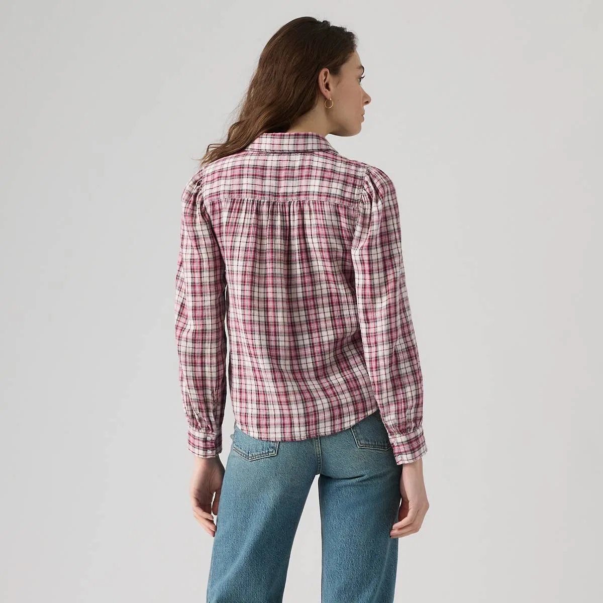 Рубашка в западном стиле Джуна на пуговицах Levi's, Poppi Plaid Tameless Rose - Pink — фото 4