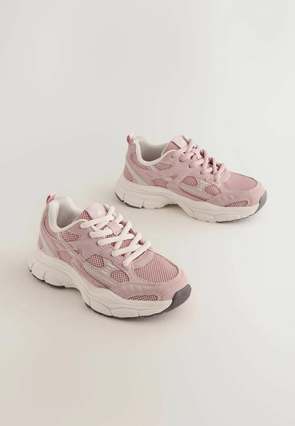 Обычный крой - массивные кроссовки на шнуровке. - кроссовки Next, Pink — фото 2