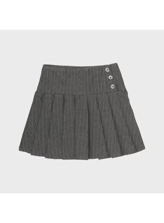 Юбка минималистичная Preppy Zara, темно-серый — фото 2