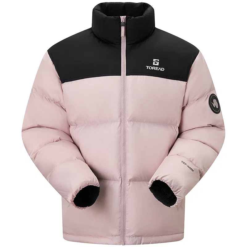 Детский пуховик с воротником-стойкой утепленный TOREAD, Ceramic Pink Black