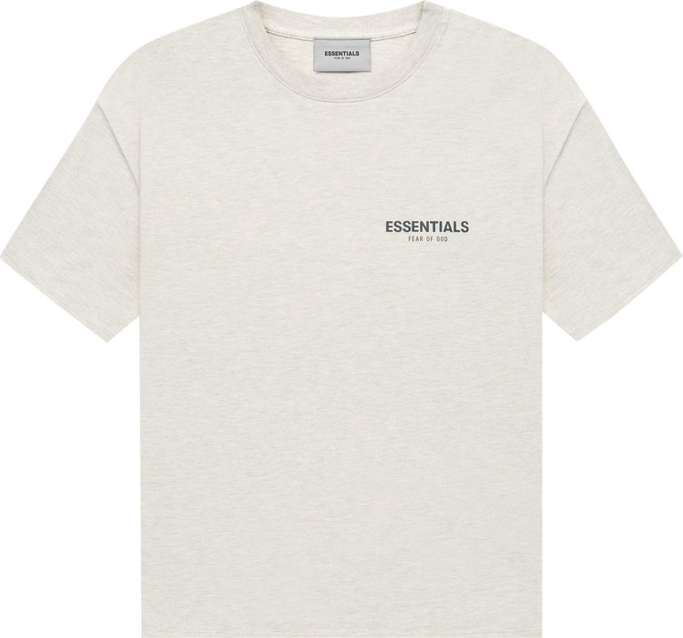 

Футболка Fear of God Essentials Short-Sleeve Tee 'Light Heather Oatmeal', кремовый, Бежевый, Футболка Fear of God Essentials Short-Sleeve Tee 'Light Heather Oatmeal', кремовый