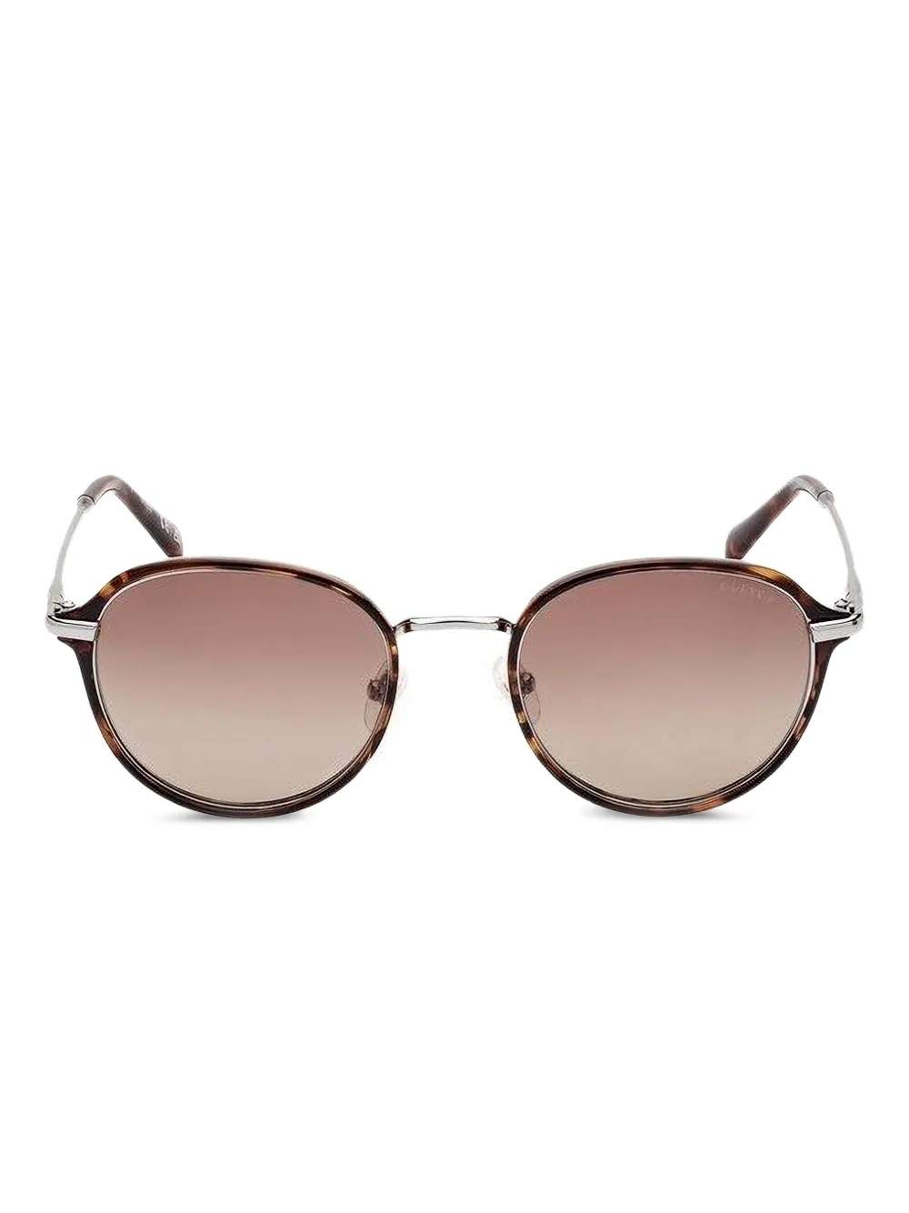 

Солнцезащитные очки в круглой оправе из черепахового панциря GUESS EYEWEAR, коричневый