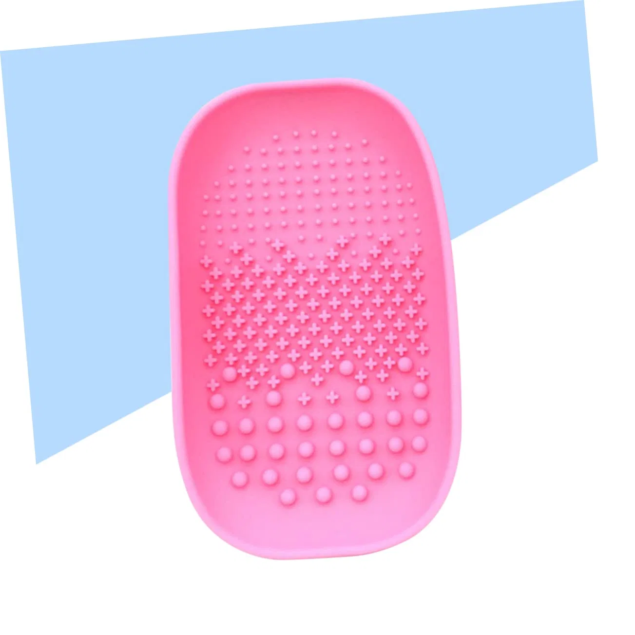 Пластина для чистки кистей из силикона, TOVINANNA, 15.2 x 9 x 3 см, Rosa — фото 4