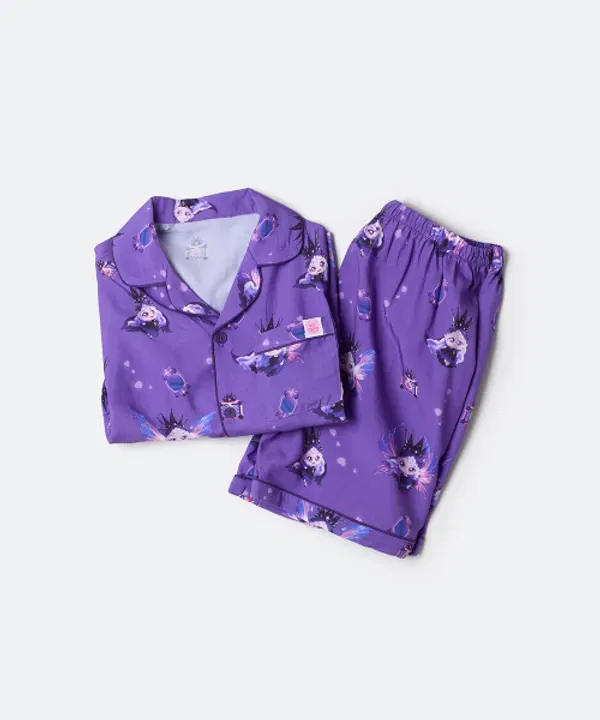 Пижама с коротким рукавом, Catch Tiny Ping 6, Spao Kids, фиолетовый — фото 4