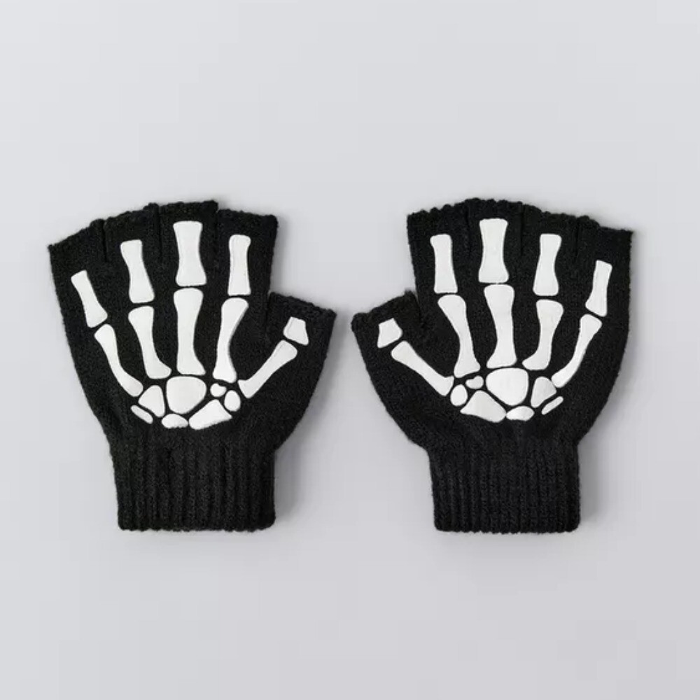 

Перчатки для костюма Zara Glow-in-the-dark Skeleton, черный