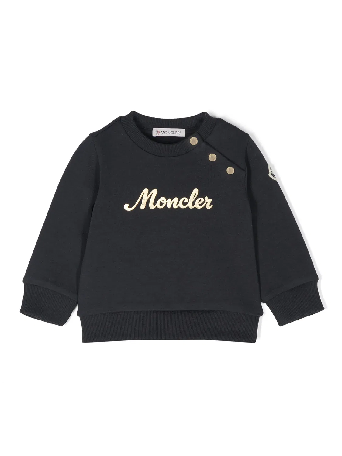 Свитшот с Логотипом Moncler, темно-синий