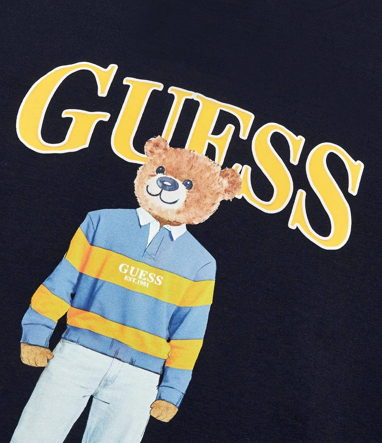 Лонгслив Guess, темно-синий — фото 3