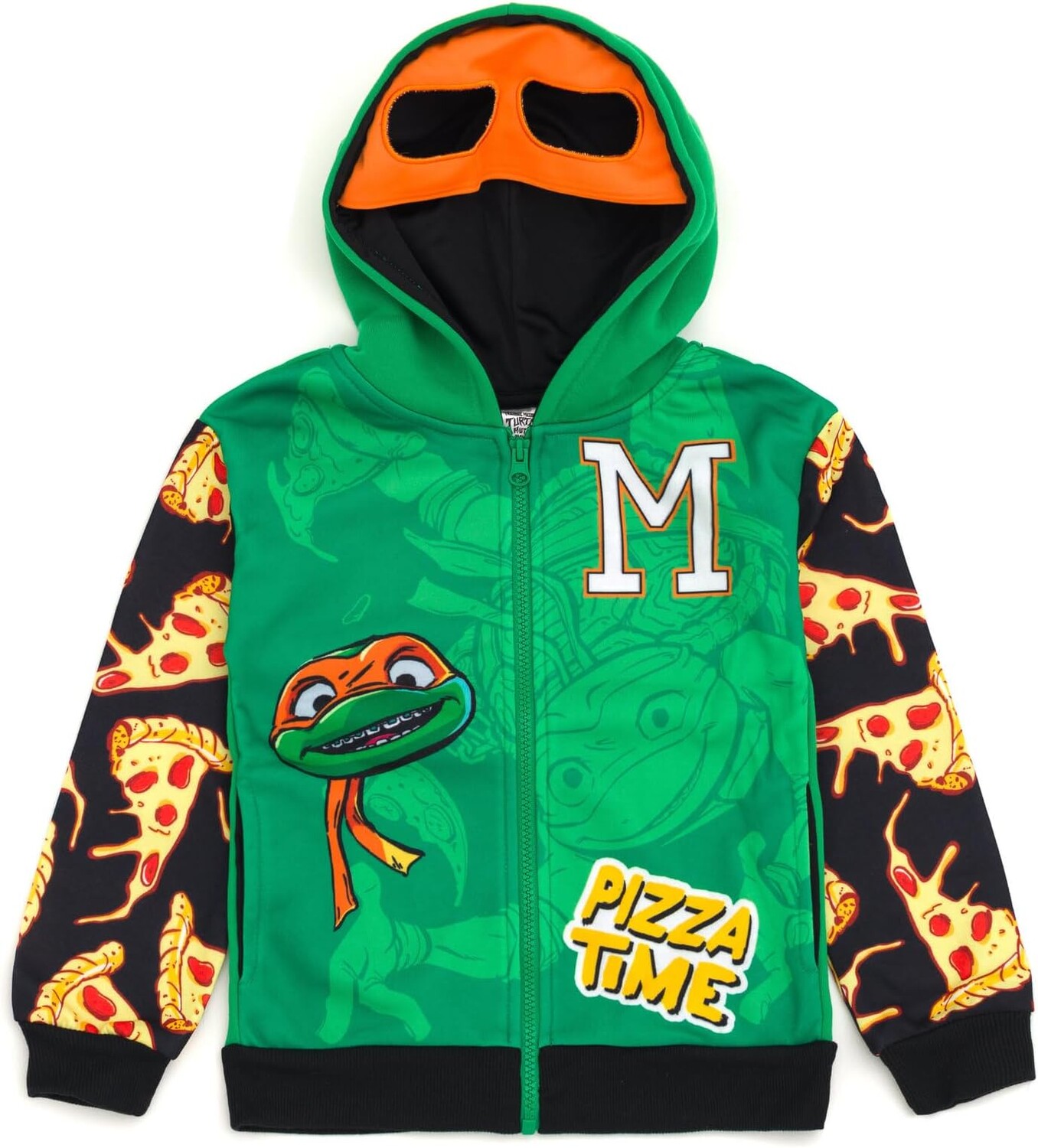 

Флисовая толстовка Teenage Mutant Ninja Turtles Michelangelo Cosplay, Toddler To Big Kid Sizes (2T - 10-12), зеленый