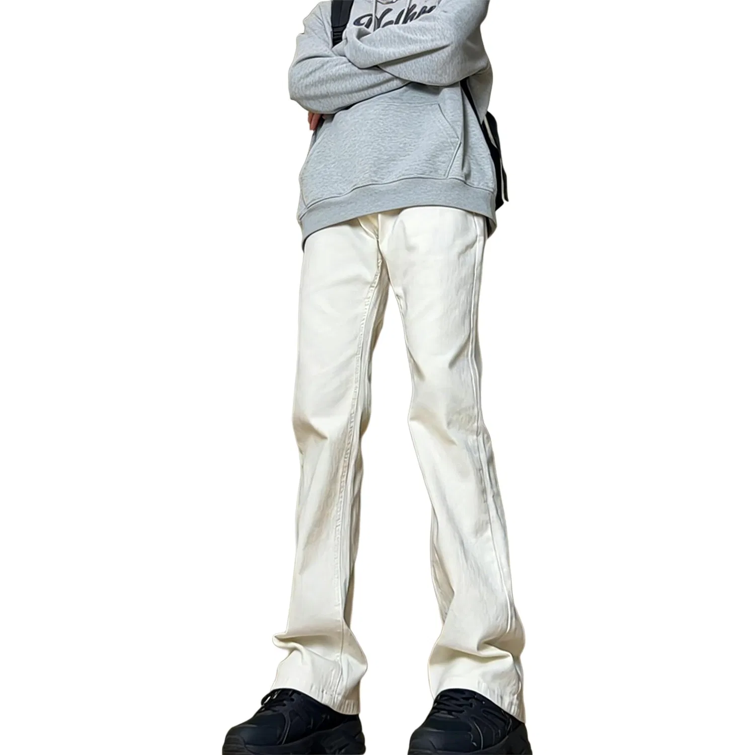 Детские джинсы прямого кроя с начесом Модель Unisex Fleece Lined MUSCLETECH, White