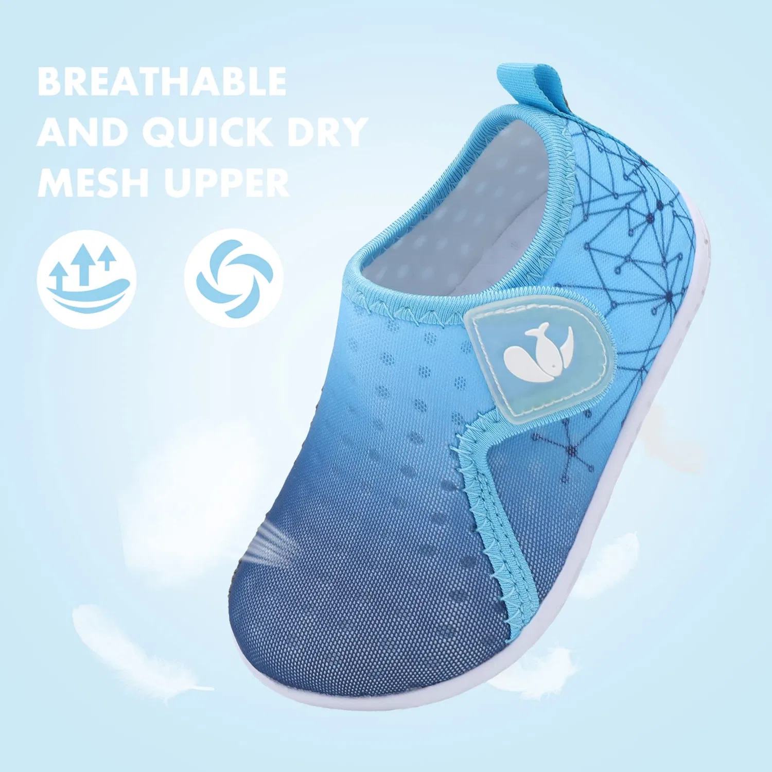 Детские водные туфли без каблука с принтом Bbx1-grablue-125 FEETCITY, Grablue — фото 4
