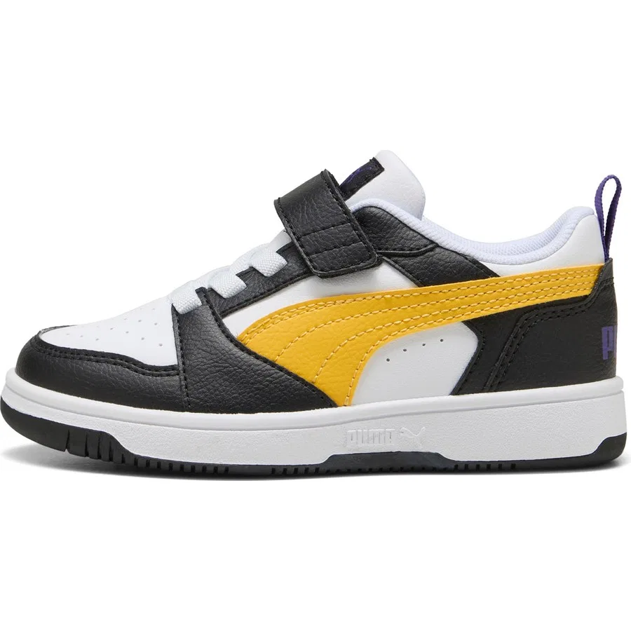 Кроссовки с закрытым носком Puma Rebound V6 Lo Ac+ Ps, Черно-желтый