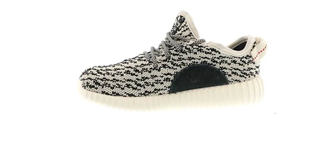 Детские кроссовки Lifestyle с принтом Adidas Yeezy Boost 350, Turtledove/Blue Graphite/Chalk White — фото 3