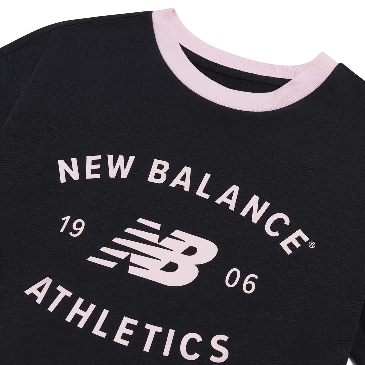 Детская футболка оверсайз с принтом Athletics Varsity Graphic New Balance, Black — фото 3