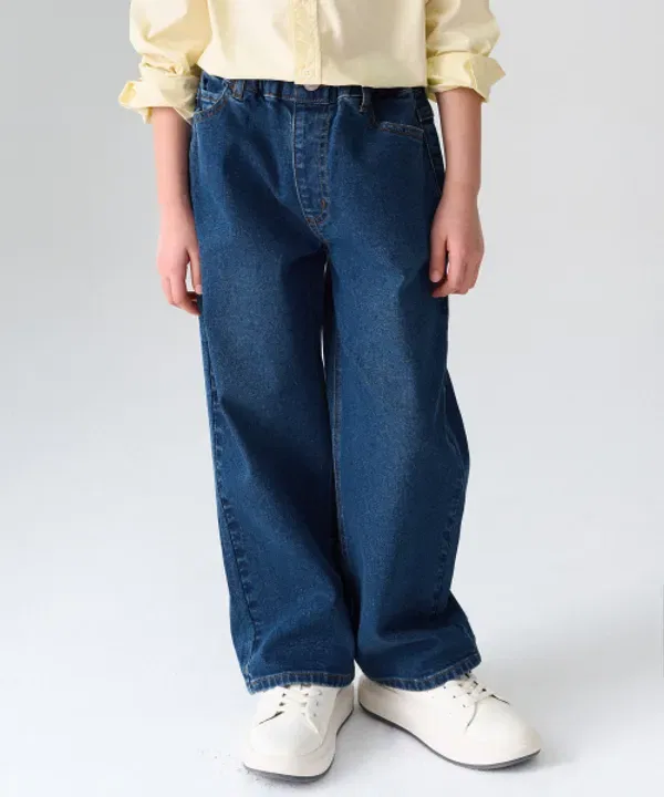 Джинсы широкие, Musinsa Standard Kids, Medium Indigo