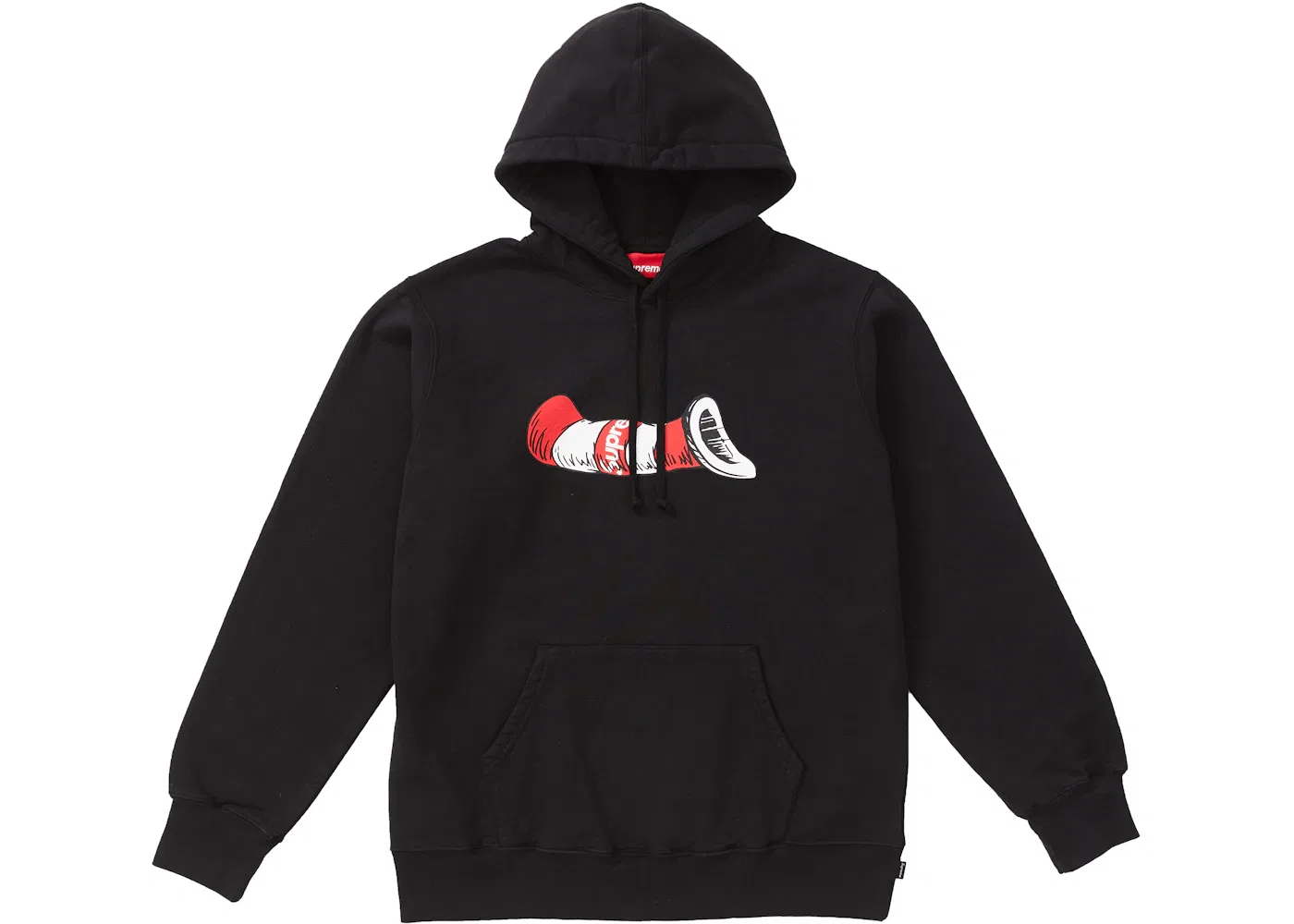Мужской худи с принтом Cat in the Hat Supreme, Black