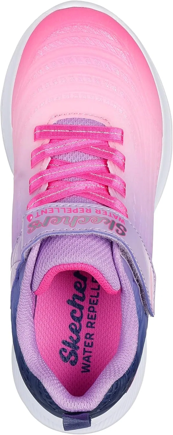 Детские кроссовки для девочек с принтом Jumpters 2.0 Blurred Dreams Skechers, Hot Pink/Navy — фото 2
