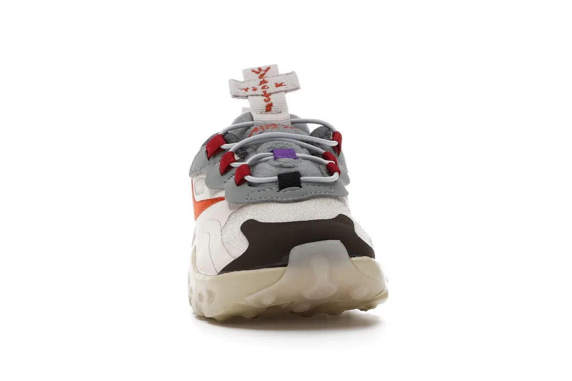 Детские кроссовки Lifestyle с принтом Nike Air Max 270 React Travis Scott Cactus Trails, Light Cream/Starfish-Dark Hazel Style — фото 2
