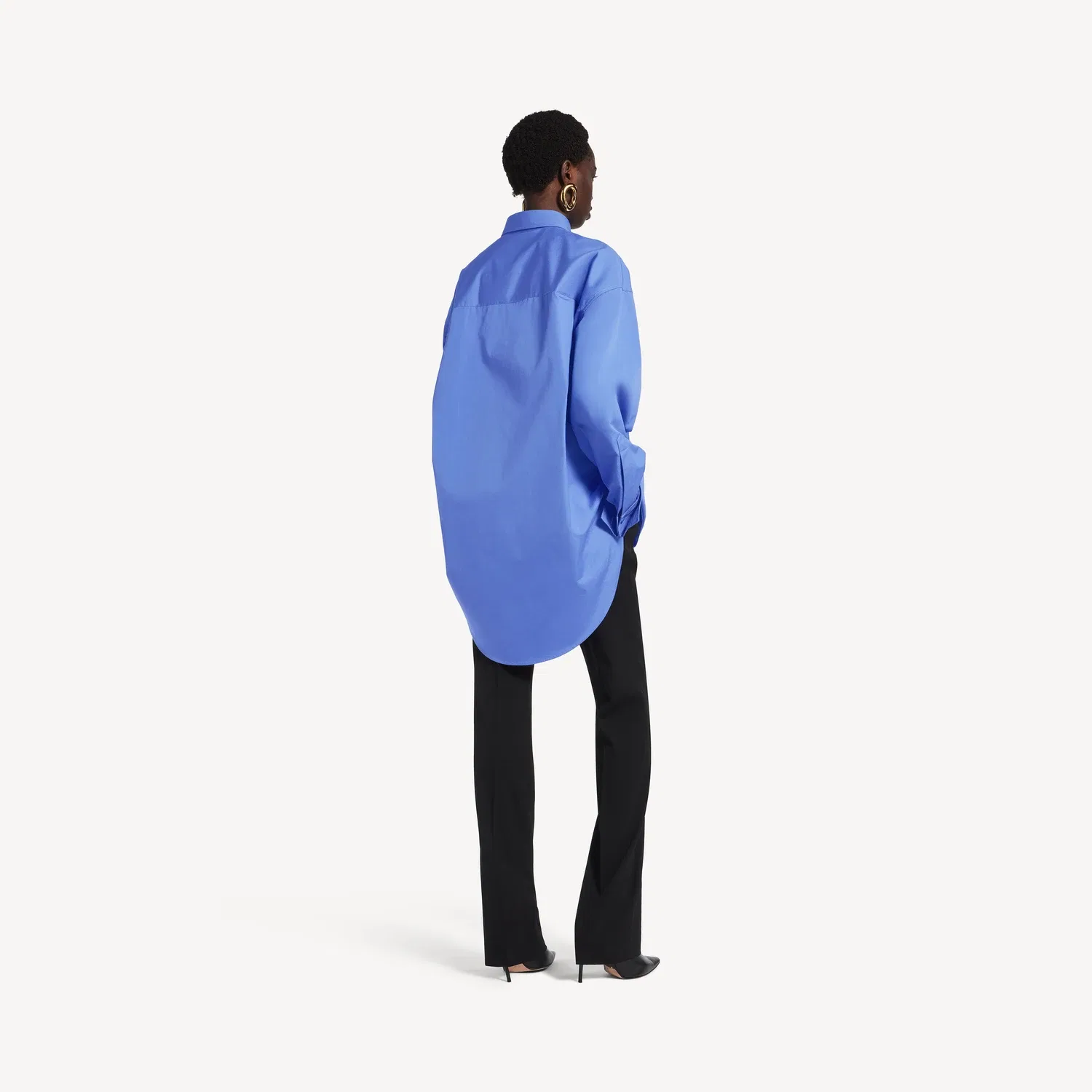 Женская классическая рубашка BALENCIAGA, синий — фото 4