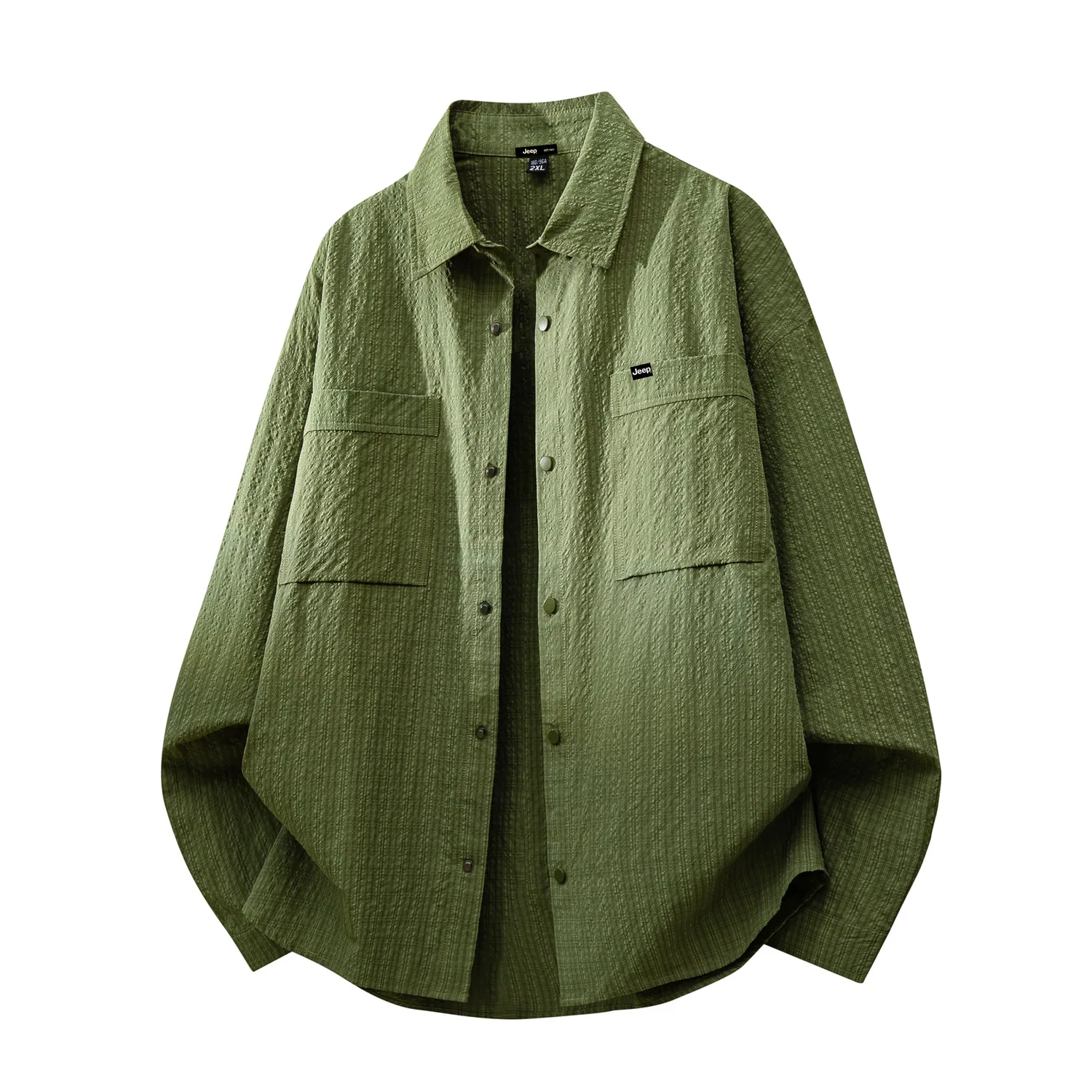 Детская рубашка с воротником свободного кроя Jeep Leisure Collection, Army Green
