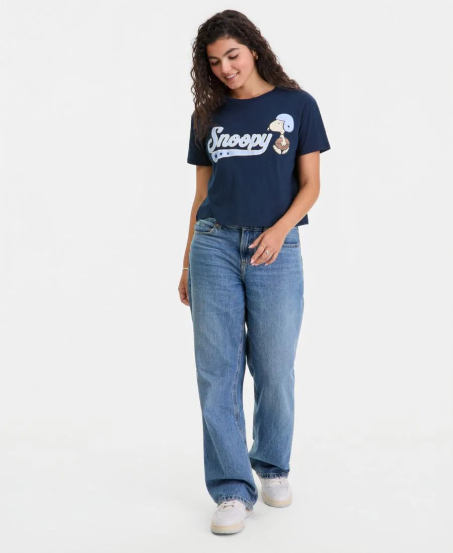 Футболка с принтом Snoopy Varsity Tee Grayson Threads, The Label, Navy Blazer — фото 2