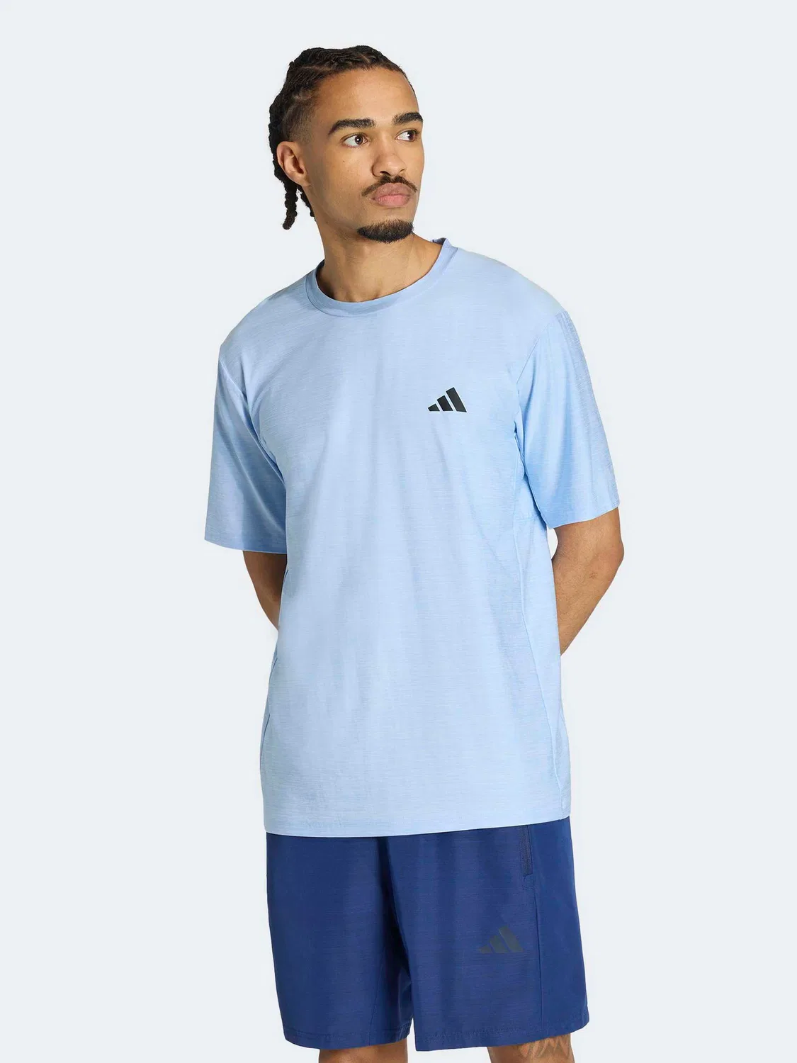 Футболка тренировочная Workout Essentials Flex adidas, голубой