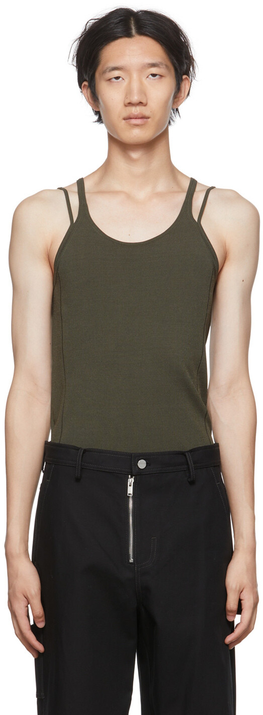 

Плотная майка цвета хаки Dion Lee