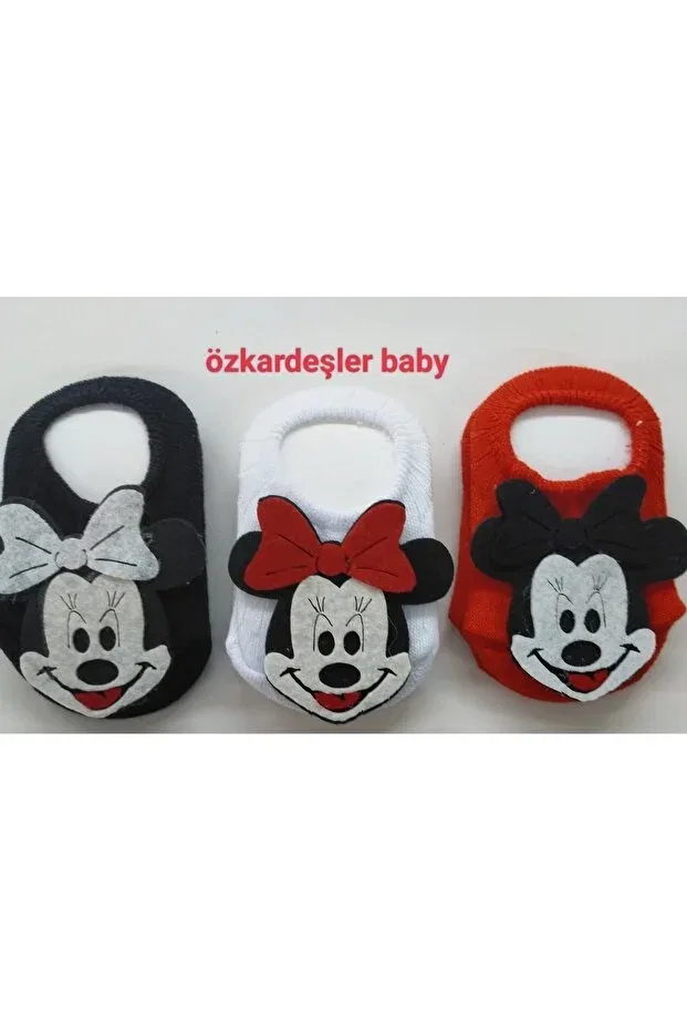 Детские носки-балетки с принтом Özkardeşler Baby, White