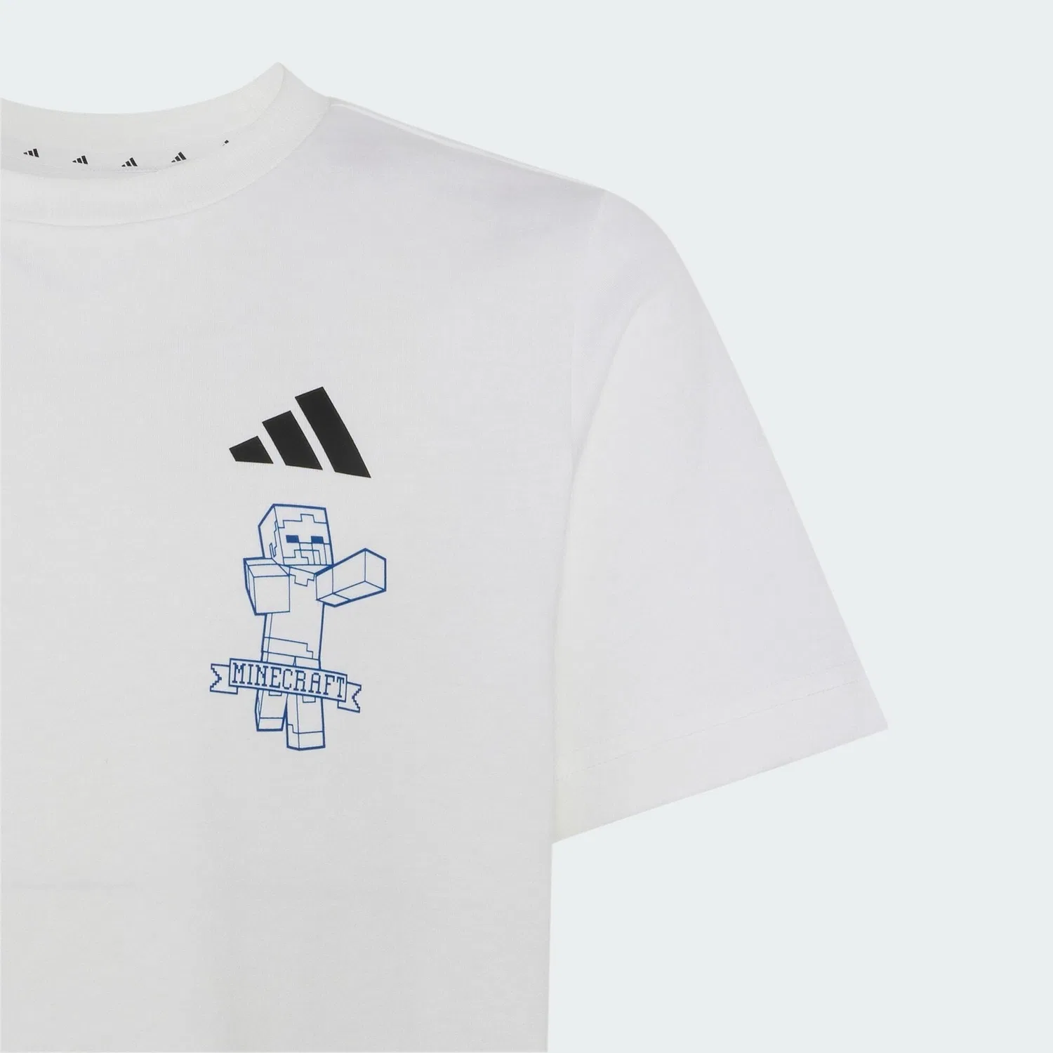 Детская футболка с принтом Minecraft Adidas, Weiss — фото 4