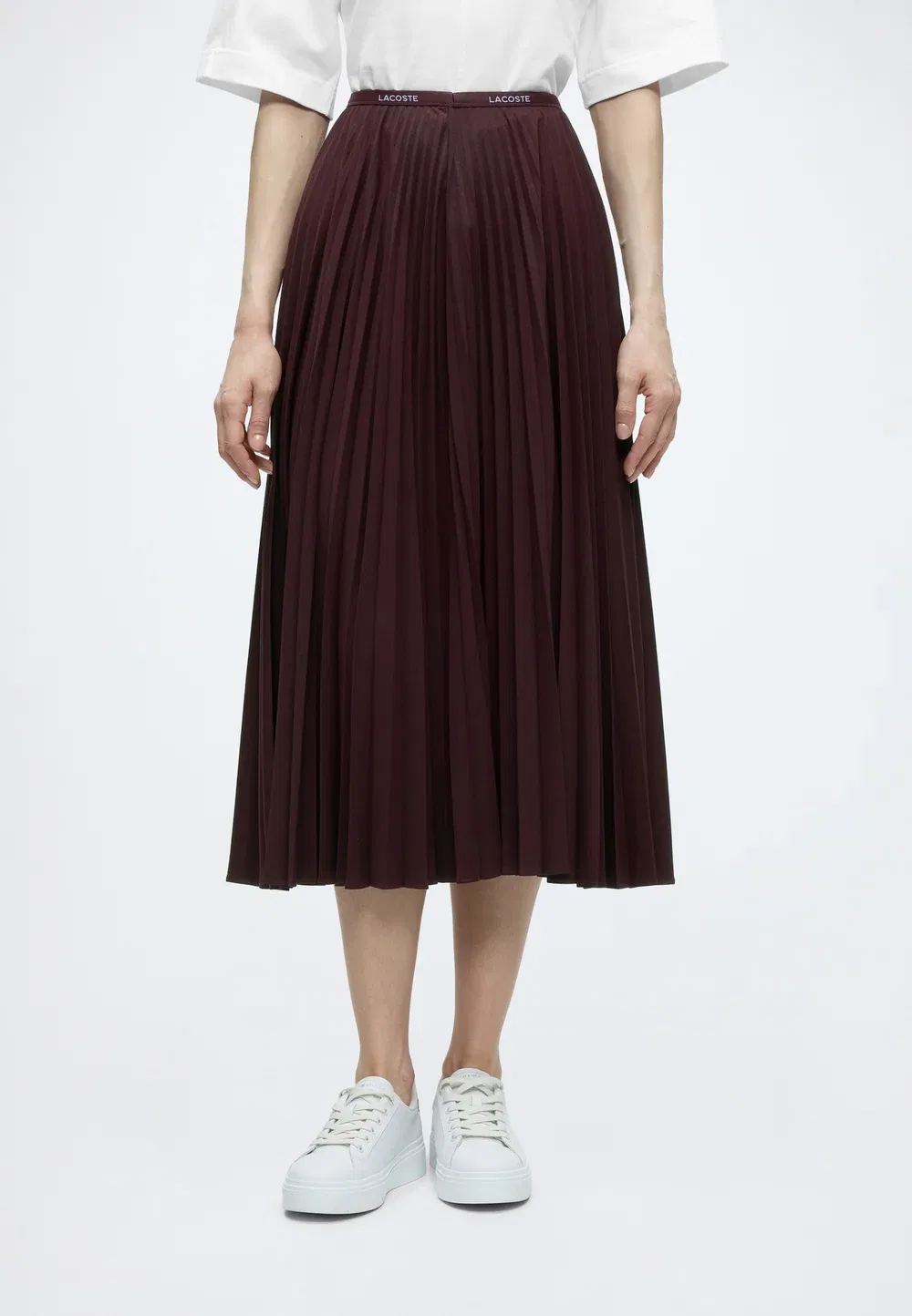 Юбка плиссированная Lacoste Brown
