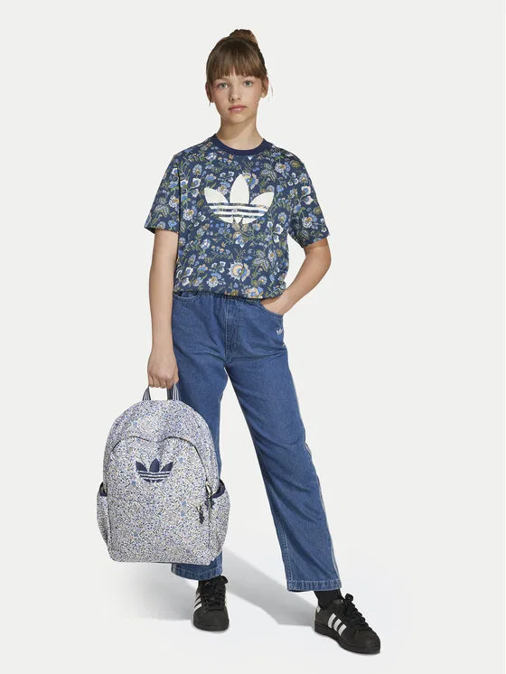 Футболка loose fit Liberty London Adidas, темно-синий — фото 2