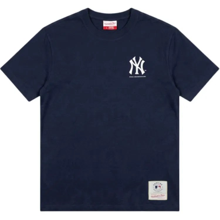 Детская футболка с принтом X MLB New York Yankees Mitchell Ness, Ecru — фото 3