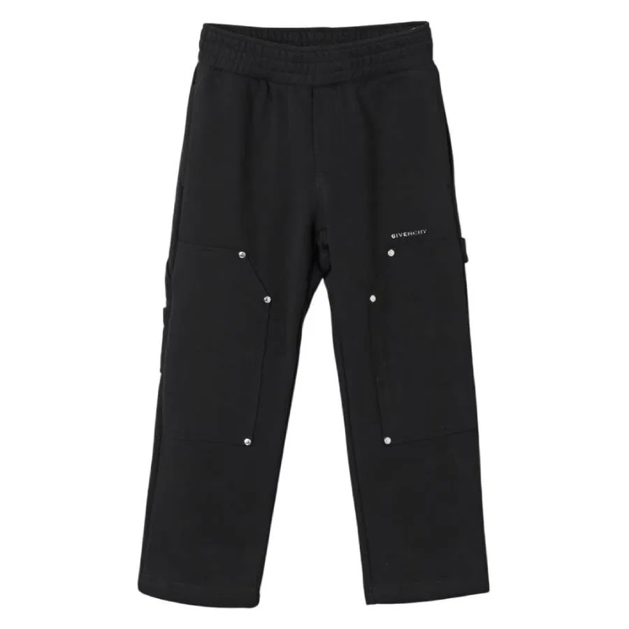 Штаны карго из мягкого флиса Boys Soft Fleece Carpenter Pants Givenchy, Black