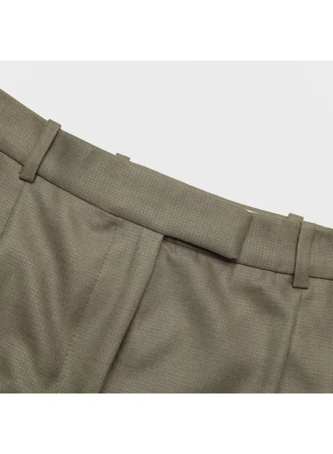 Брюки прямые комфортные Zara, оливковый — фото 4