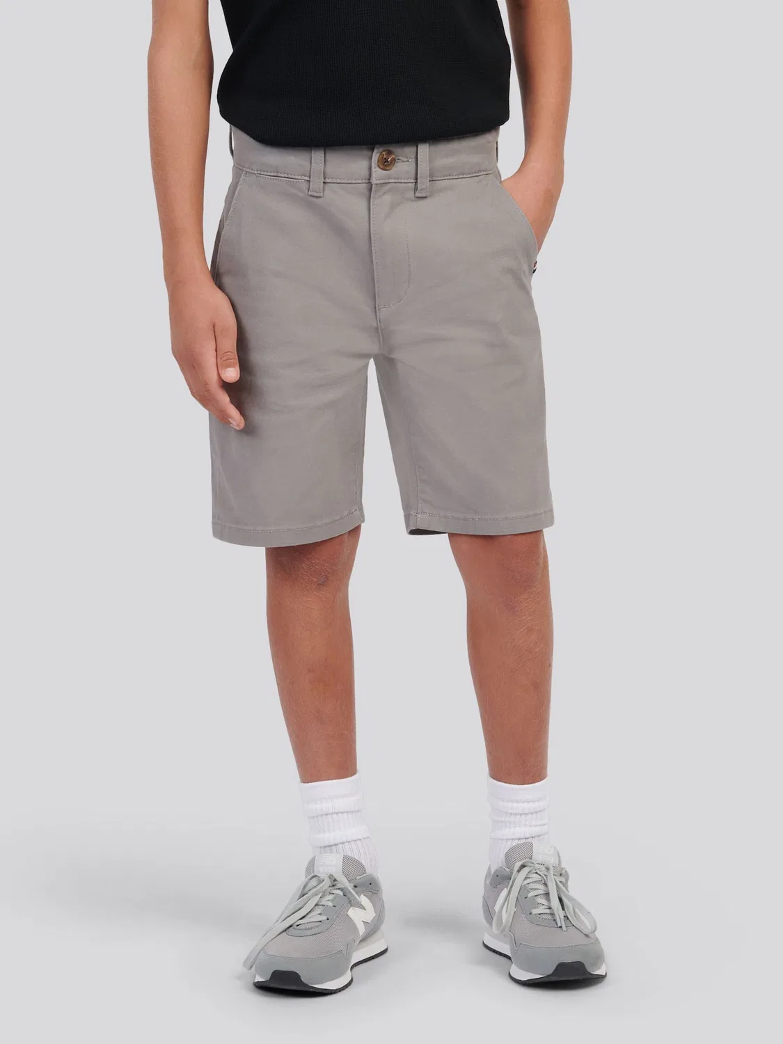 Шорты классические чинос, стрейч U.S. Polo Assn, серый