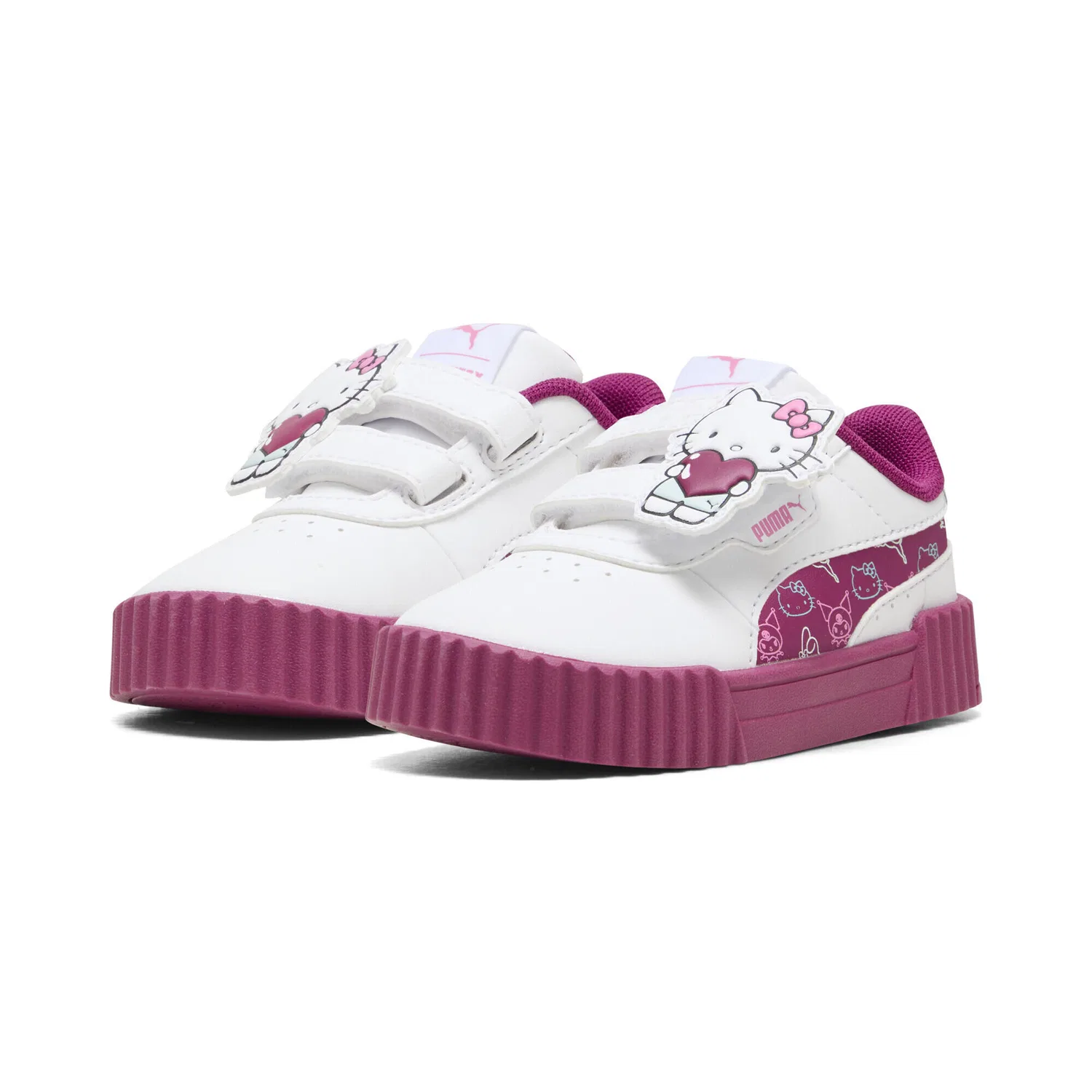 Детские кроссовки с принтом Hello Kitty and Friends Puma, Weiss Rosa