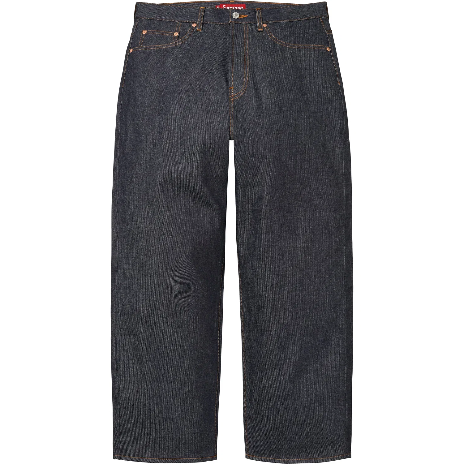 Детские джинсы прямого кроя Supreme FW26, Rigid Indigo/Indigo