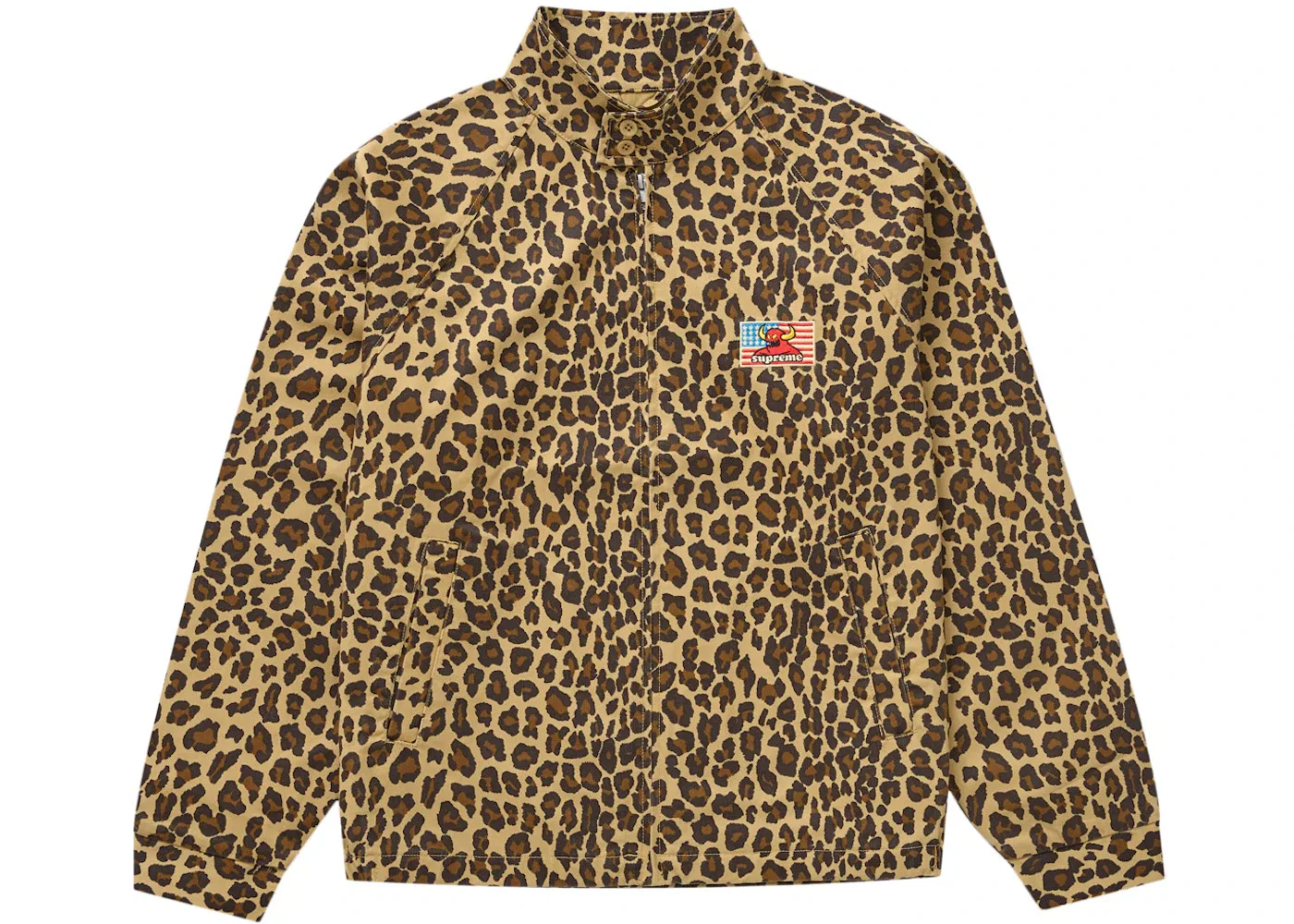 Мужская куртка с принтом Harrington Jacket Supreme, Leopard
