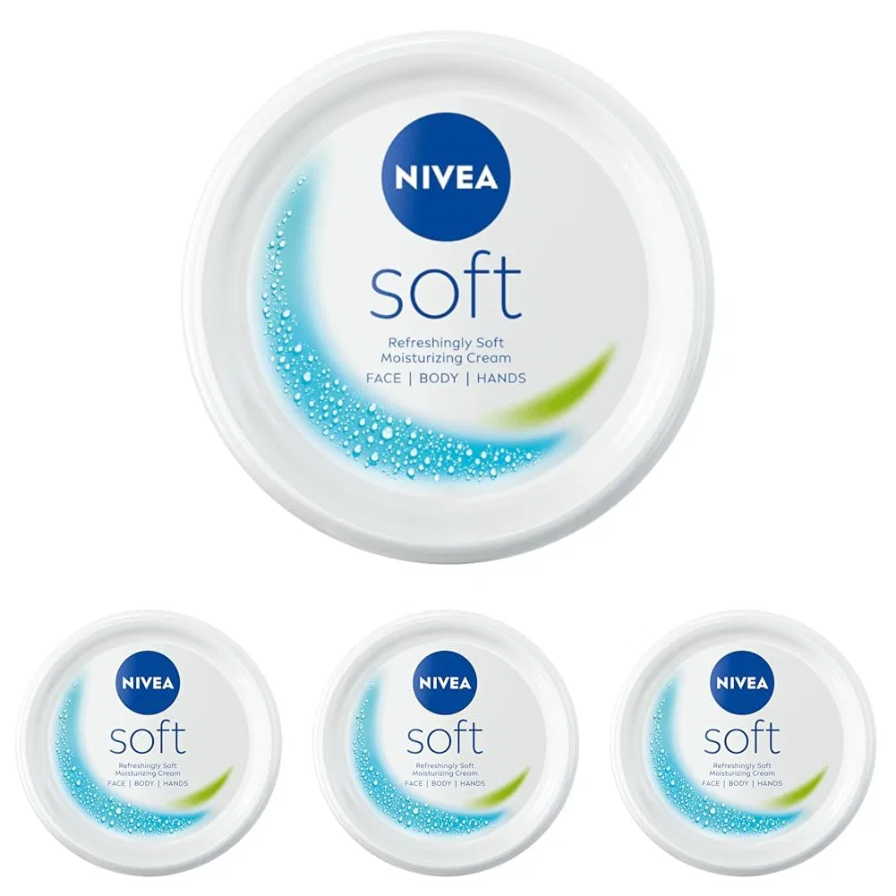 Крем для тела увлажняющий NIVEA Soft, 4x500 мл