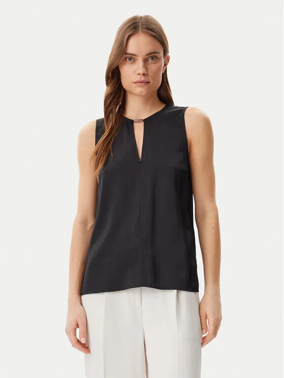 Топ regular fit Calvin Klein, черный