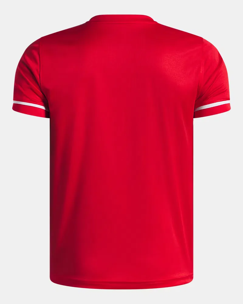 Детская футболка быстросохнущая UA Challenger Stripe UnderArmour, Red/White — фото 2