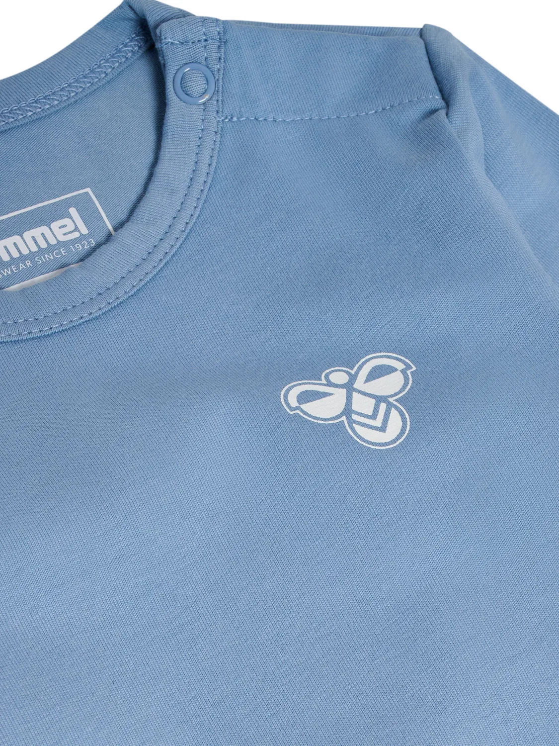 Детский боди-комбинезон с длинным рукавом Hmlmini Solid Body L/S Bee Hummel, Wolkiges Blau