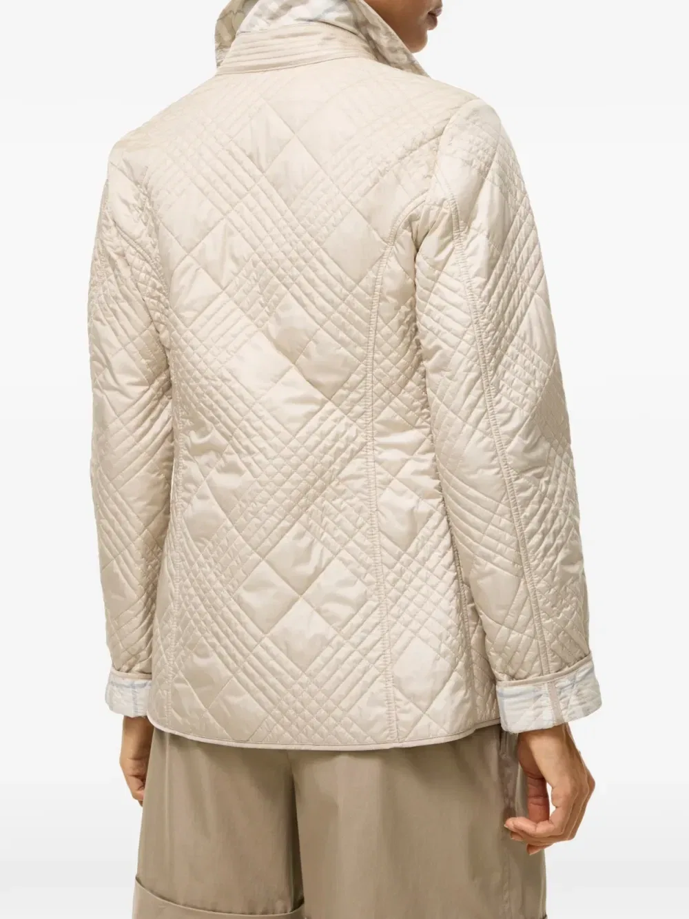 Куртка в клетку Burberry, бежевый — фото 3