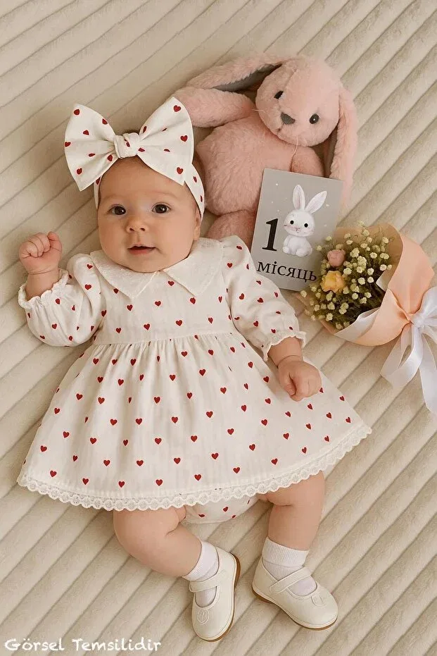 Детское платье для девочек с кружевом Minimus, White
